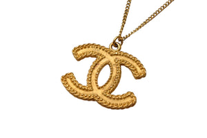 CHANEL シャネル ココマーク ラウンドチェーン ネックレス アクセサリー 14P 重量約9.9g メタル GP ゴールド 美品 中古 4b001972
