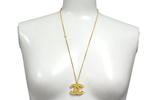 CHANEL シャネル ココマーク ラウンドチェーン ネックレス アクセサリー 14P 重量約9.9g メタル GP ゴールド 美品 中古 4b001972