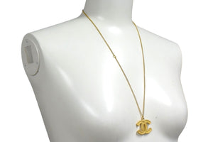 CHANEL シャネル ココマーク ラウンドチェーン ネックレス アクセサリー 14P 重量約9.9g メタル GP ゴールド 美品 中古 4b001972