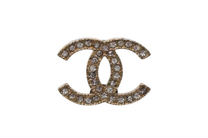 CHANEL シャネル ココマーク ピアス ゴールド メタル ラインストーン 重量約2.6g A14V刻印 両耳用 美品 中古 4b001973