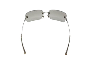 CHANEL シャネル リムレス サングラス 4017 c.124/6I サイズ62□17 120 ココマーク シルバー グレー 美品 中古 4b001977
