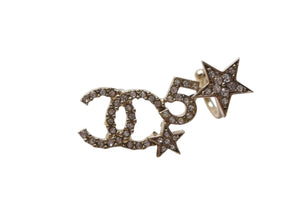 極美品 CHANEL シャネル ラインストーン ココマーク スター No5 ピアス C22S 両耳用 ゴールド 重量約5.6g 中古 4b001979