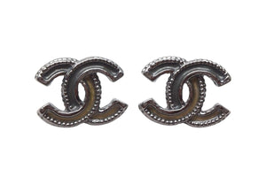 CHANEL シャネル ココマーク ラウンドチェーン ピアス A12A 重量約6.0g グレー イエロー シルバー メタル 両耳用 美品 中古 4b001980