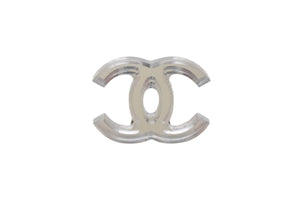 CHANEL シャネル ココマーク ピアス 重量約1.8g 09C刻印 ココマーク メタル プラスチック GP ゴールド クリア 両耳用 美品 中古 4b001981
