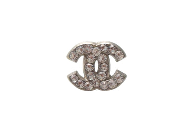 CHANEL シャネル ココマーク ピアス メタル ラインストーン シルバー 04A刻印 重量約0.7g 片耳用 美品 中古 4b001982
