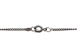 CHANEL シャネル ココマーク ネックレス 02C シルバー ホワイト メタル ロゴ アクセサリー 重量約5.8g 美品 中古 4b001984