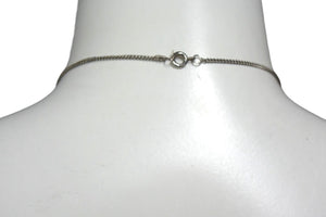 CHANEL シャネル ココマーク ネックレス 02C シルバー ホワイト メタル ロゴ アクセサリー 重量約5.8g 美品 中古 4b001984