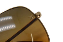 Load image into Gallery viewer, CHANEL シャネル サングラス 4191-T-Q c.125/4N サイズ58□16 135 スクエア ココマーク ブラウン グラデーション 美品 中古 4b001987