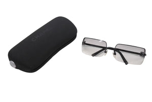 CHANEL シャネル ココマーク ラインストーン サングラス ブラック プラスチック メタル 62◻︎15 4104 アイウェア 小物 メガネ 美品 中古 4b001988