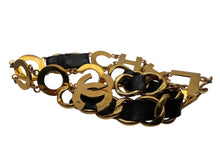 Load image into Gallery viewer, CHANEL シャネル ヴィンテージ COCO CHANELモチーフ ココマーク チェーンベルト レザー GP ゴールド 美品 中古 4b001990