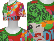 Load image into Gallery viewer, 極美品 ChristianDior クリスチャンディオール アートプリントスモール 半袖Tシャツ ホワイト マルチカラー サイズ38 中古 4b001996