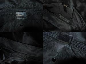 Christian Dior クリスチャンディオール ハンドバッグ MA-0011 レザー トロッター柄 ガリアーノ期 ブラック系 美品 中古 4b001998