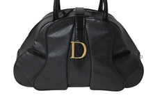 Load image into Gallery viewer, Christian Dior クリスチャンディオール ハンドバッグ MA-0011 レザー トロッター柄 ガリアーノ期 ブラック系 美品 中古 4b001998