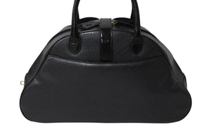 Christian Dior クリスチャンディオール ハンドバッグ MA-0011 レザー トロッター柄 ガリアーノ期 ブラック系 美品 中古 4b001998