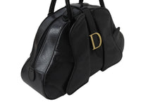 Load image into Gallery viewer, Christian Dior クリスチャンディオール ハンドバッグ MA-0011 レザー トロッター柄 ガリアーノ期 ブラック系 美品 中古 4b001998