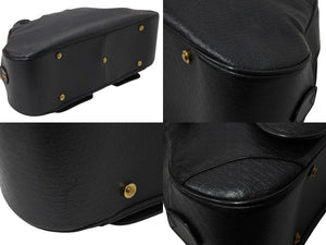 Christian Dior クリスチャンディオール ハンドバッグ MA-0011 レザー トロッター柄 ガリアーノ期 ブラック系 美品 中古 4b001998