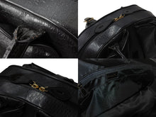 Load image into Gallery viewer, Christian Dior クリスチャンディオール ハンドバッグ MA-0011 レザー トロッター柄 ガリアーノ期 ブラック系 美品 中古 4b001998