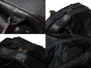 Christian Dior クリスチャンディオール ハンドバッグ MA-0011 レザー トロッター柄 ガリアーノ期 ブラック系 美品 中古 4b001998