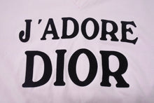 Load image into Gallery viewer, 極美品 CHRISTIAN DIOR クリスチャンディオール J&#39;ADORE Vネック 半袖Tシャツ ロゴ 3H16155400 コットン ピンク サイズ40 中古 4b001999