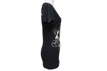 Load image into Gallery viewer, Ed Hardy エドハーディ LOVE KILLS SLOWLY 半袖Tシャツ サイズXS コットン ラインストーン ブラック 美品 中古 4b002005