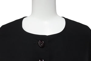 極美品 CHRISTIAN DIOR クリスチャンディオール MissDior ミスディオール ジャケット NE2Q04100 ブラック ブラウン サイズM 中古 4b002008