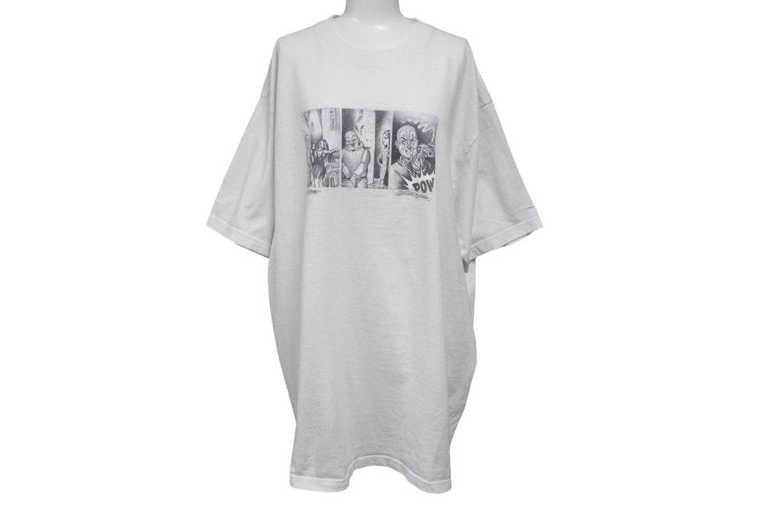 Supreme シュプリーム 24AW Mister Cartoon Pow Tee Tシャツ サイズXL ミスターカートゥーン プリント ホワイト 美品 中古 4b002013 