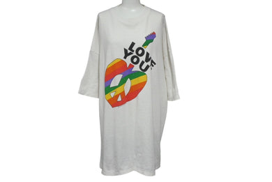 READY MADE レディメイドピース半袖Ｔシャツ RECOWH0000274 サイズXXL コットン日本製 中古加工 ホワイト 美品 中古 4b002014 