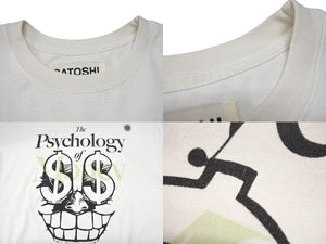 極美品 SATOSHINAKAMOTO サトシナカモト PSYCHOLOGYTEEＴシャツ RN169467 コットン サイズXL ホワイト マルチカラー 美品 中古 4b002017