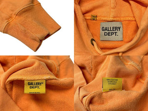 gallerydept ギャラリー デプト ロゴプルオーバーパーカー コットン センターロゴ バックロゴ サイズXL オレンジ 良品 中古 4b002019