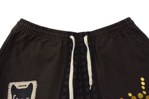 Cactus Jack カクタスジャック ショーツ AM1 CACT.US CORP Merch Wolf コットン ブラウン マルチカラー サイズL 美品 中古 4b002027