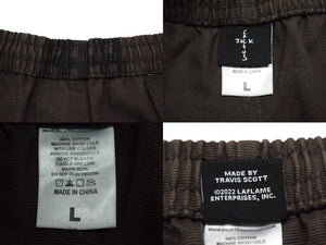 Cactus Jack カクタスジャック ショーツ AM1 CACT.US CORP Merch Wolf コットン ブラウン マルチカラー サイズL 美品 中古 4b002027