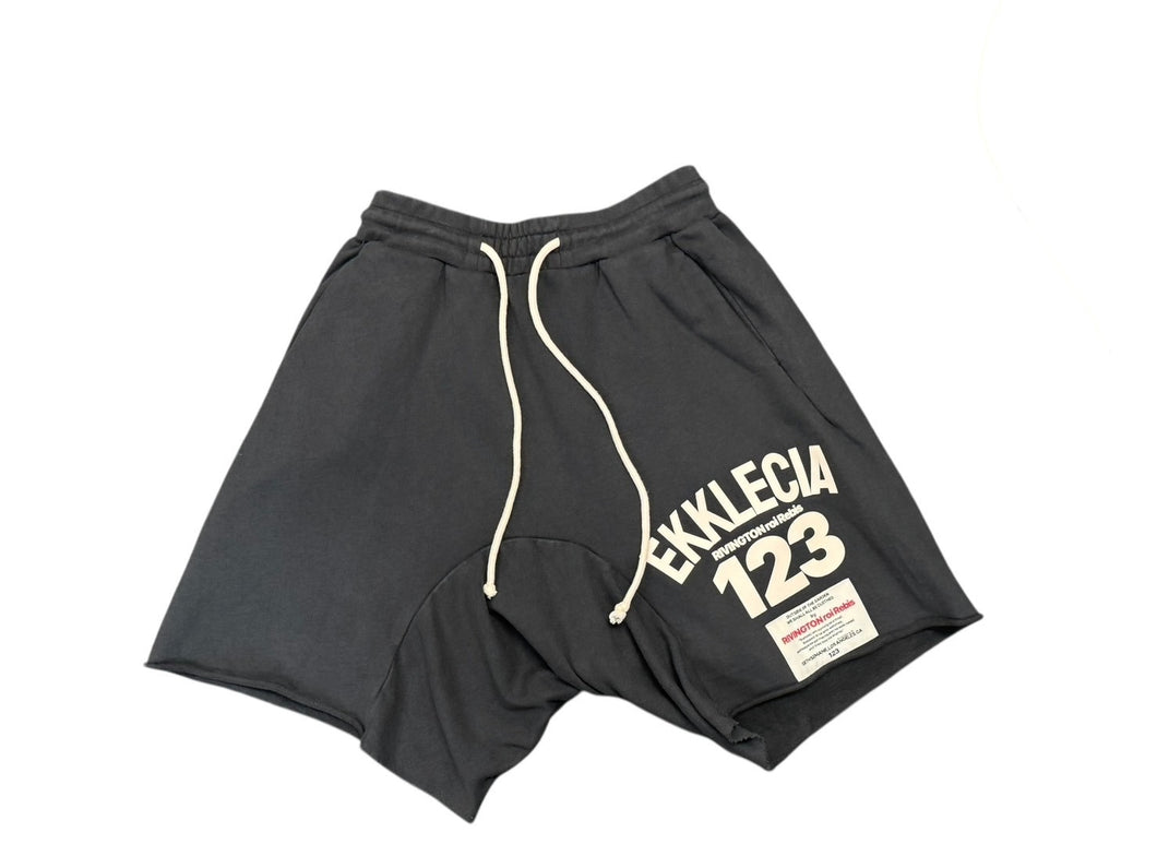 極美品 RRR 123 RIVINGTON roi Rebis リヴィントンロイレビス ショートパンツ コットン スウェット ブラック 美品 中古 4b002028