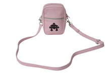 Load image into Gallery viewer, 新品未使用 CHROME HEARTS クロムハーツ TAKA MINI ショルダーバッグ セメタリー クロスパッチ レザー ピンク 中古 4b002041