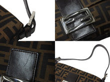 Load image into Gallery viewer, FENDI フェンディ マンマバケット ワンショルダーバッグ 26424 ズッカ柄 ブラウン キャンバス レザー シルバー金具 美品 中古 4b002045