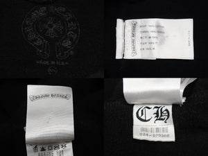 CHROME HEARTS クロムハーツ プルオーバーパーカー スクロールロゴ rn97729 サイズXXL コットン ブラック 美品 中古 4b002050