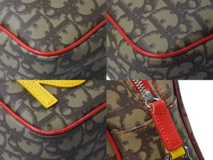 極美品 Christian Dior クリスチャンディオール トロッター ショルダーバッグ 01-MA-0044 ラスタカラー シルバー金具 中古 4b002052