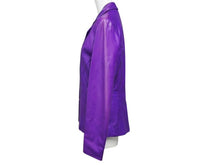 Load image into Gallery viewer, Christian Dior クリスチャンディオール ライダースジャケット 7P14022980 パープル レザー サイズ38 美品 中古 4b002056