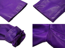 Load image into Gallery viewer, Christian Dior クリスチャンディオール ライダースジャケット 7P14022980 パープル レザー サイズ38 美品 中古 4b002056