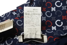 Load image into Gallery viewer, 極美品 CELINE セリーヌ 半袖Tシャツ チビT マカダム柄 コットン スパンデックス ネイビー ホワイト レッド サイズS 中古 4b002059