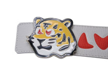 Load image into Gallery viewer, 新品未使用 LOUIS VUITTON ルイヴィトン ベルト × NIGO ベルト タイガー M0486 ロゴ ホワイト レッド 中古 4b002065