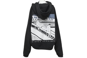 極美品 Enfants Riches Déprimés ERD アンファンリッシュデプリメ Death In Flight パーカー コットン ブラック サイズM 美品 中古 4b002067