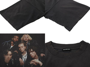 BALENCIAGA バレンシアガ スピードハンターズプリント 半袖Ｔシャツ 541877 TCV38 コットン ブラック サイズS 良品 中古 4b002069