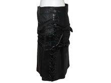 Load image into Gallery viewer, Christian Dior クリスチャン ディオール John Galliano Lamb skin Leather Skirt 2H14033350 ガリアーノ期 ラムスキン レザースカート サイズ US 4 ブラック 黒 美品 中古 4b002072