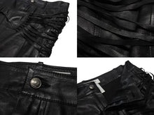 Load image into Gallery viewer, Christian Dior クリスチャン ディオール John Galliano Lamb skin Leather Skirt 2H14033350 ガリアーノ期 ラムスキン レザースカート サイズ US 4 ブラック 黒 美品 中古 4b002072