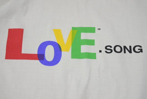 新品未使用品 SAINT MICHAEL セントマイケル LOVESONGＴシャツ SM-HR8-0000-019 コットン ヴィンテージ加工 ホワイト 中古4b002075
