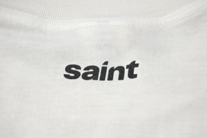 新品未使用品 SAINT MICHAEL セントマイケル LOVESONGＴシャツ SM-HR8-0000-019 コットン ヴィンテージ加工 ホワイト 中古4b002075