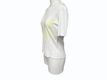 Load image into Gallery viewer, Lucien Pellat-Finet ルシアン ペラフィネ マリファナ 半袖Tシャツ サイズS プリント ホワイト イエロー 美品 中古 4b002077