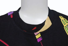 Load image into Gallery viewer, Christian Dior クリスチャンディオール 02SS ガリアーノ期 総柄 アイスクリーム Tシャツ レディース ブラック 黒 サイズ US 4 中古 4b002079
