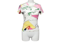 Load image into Gallery viewer, Christian Dior クリスチャンディオール ガリアーノ期 総柄 Tシャツ カットソー サドル 1E12055214 レディース ホワイト マルチカラー サイズ US 6 中古 4b002082