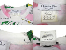 Load image into Gallery viewer, Christian Dior クリスチャンディオール ガリアーノ期 総柄 Tシャツ カットソー サドル 1E12055214 レディース ホワイト マルチカラー サイズ US 6 中古 4b002082